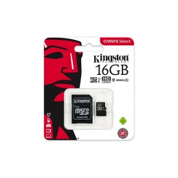 MICRO SD 16GB SDCS C/AD.KINGSTON CL10