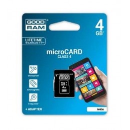 MICRO SD GOODRAM 4GB CLASS4 C/ADATT.