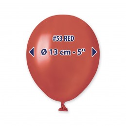 PALLONCINO 5'' METAL ROSSO PZ.100