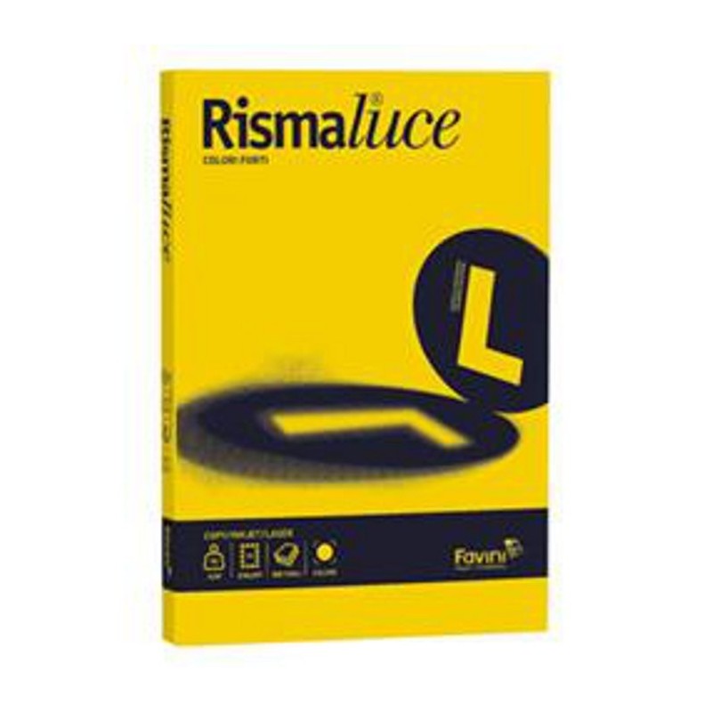 RISMALUCE A4 200GR 125FG GIALLO SOLE