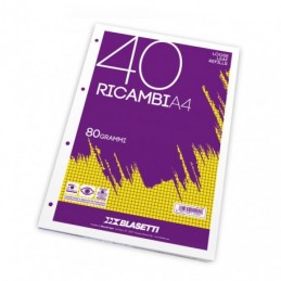 RICAMBIO A4 80GR 40FG 5MM