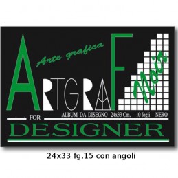ARTGRAF 24X33 FG.15 NERO C/ANG.