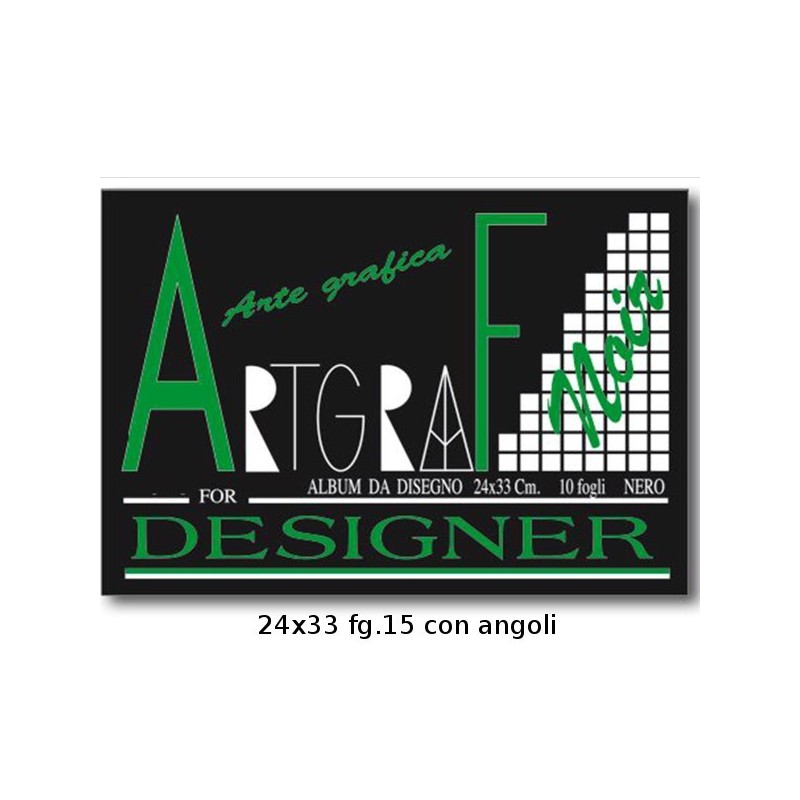 ARTGRAF 24X33 FG.15 NERO C/ANG.
