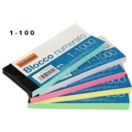 BLOCCO NUMERATO  1 A 100